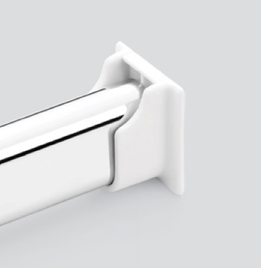 Oval End Support Plastic (White)